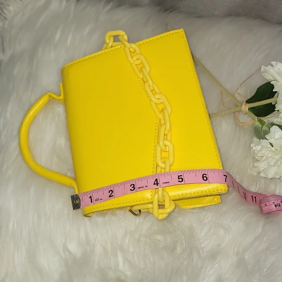 SHEIN Shoulder/ Cross Body Chain Bags Yellow, Hot Pink, and Lilac Bundle - Picture 5 of 8